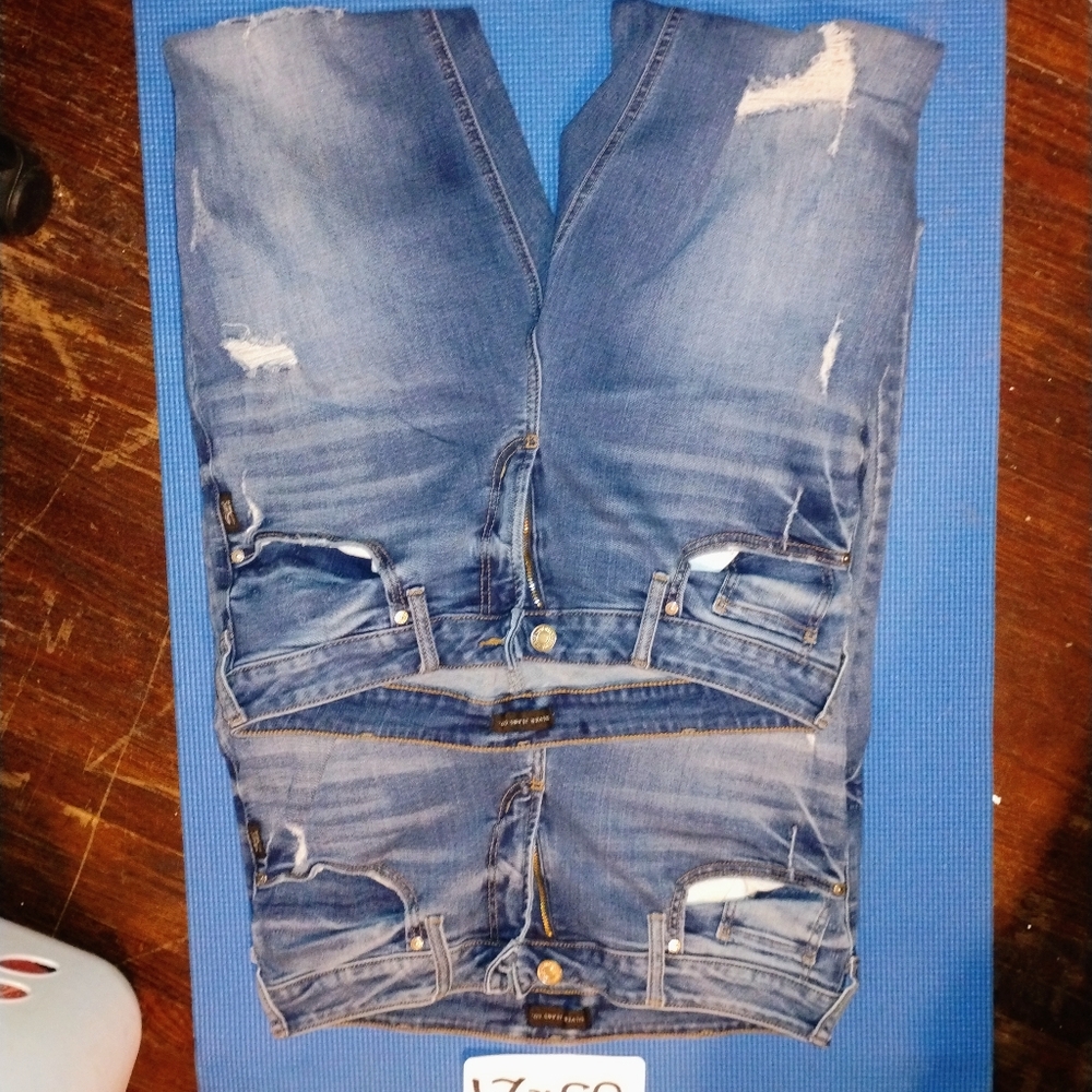 Silver Jeans Blue Boyfriend Distressed Denim